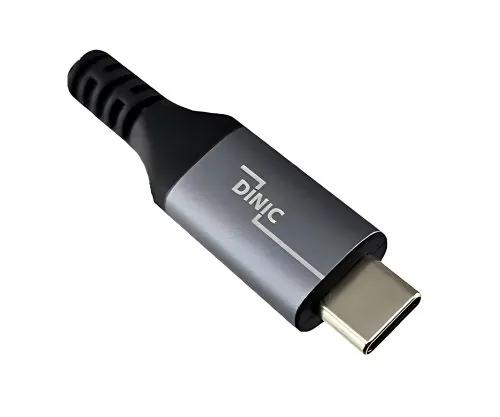 DINIC USB 4.0 Verlängerung, 240W PD, 40Gbps, 0,5m Typ C auf C, Alu Stecker, Nylon Kabel, DINIC Box